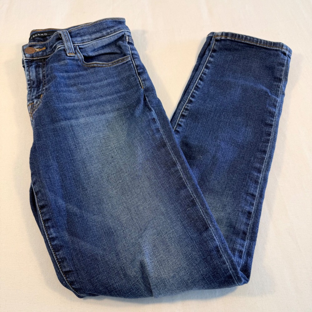 J Brand Size 26  Maude Mid Rise Cigarette Jeans Idolize Blue Slim Straight